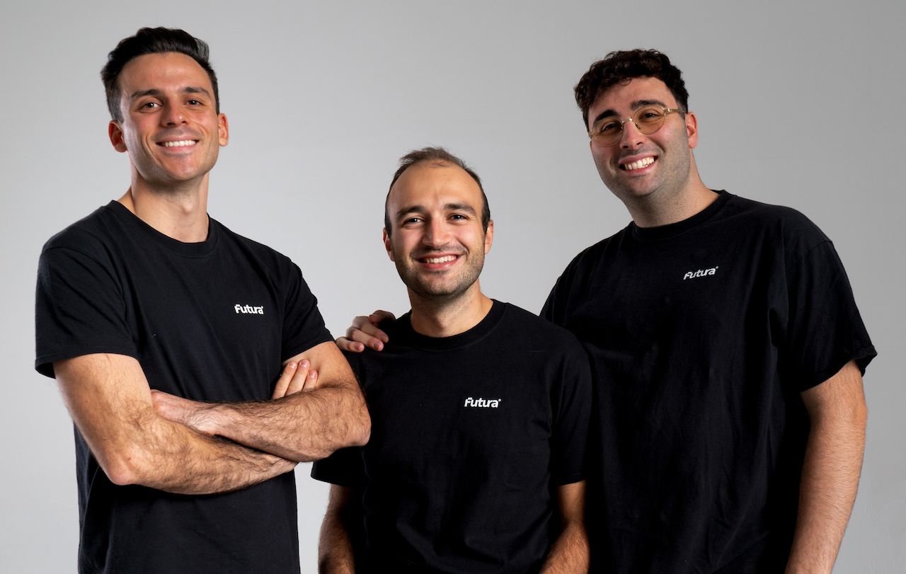 Andrea Chirolli, Francesco Salvatore e Lorenzo Pinto, fondatori di Futura